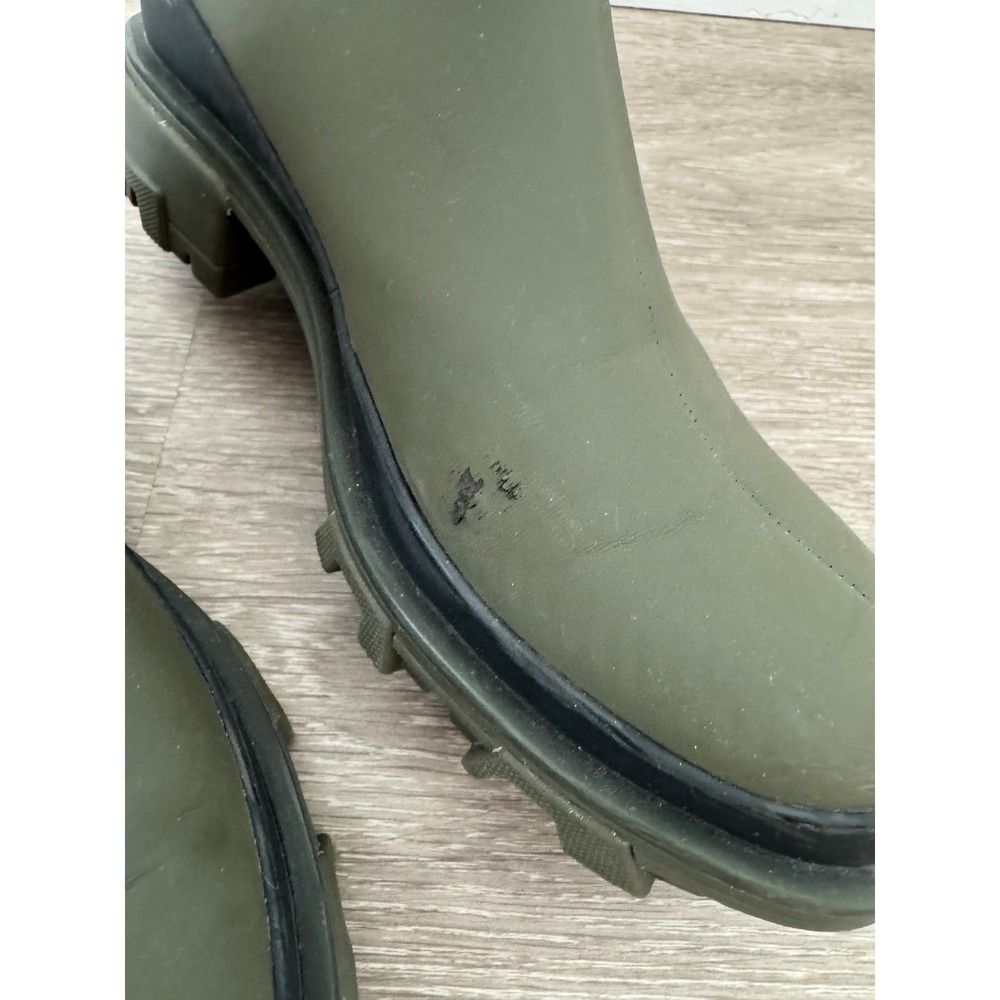 Rag & Bone Shiloh Sport Boots Olive Green Rubber Lug Sole Ankle Boots 38.5 - Picture 2 of 9